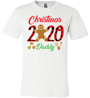 Christmas 2020 Cookie Gingerbread Xmas Plaid Gift For Daddy Dad Father T Shirt