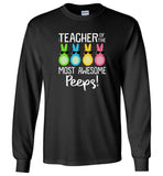 Funny rabbit eggs teacher of the most awesome peeps T shirt