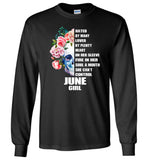 Hated By Many Loved Plenty Heart On Her Sleeve Fire Soul Mouth Can't Control June Girl T Shirt