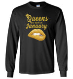 Queens are born in January T shirt, birthday gift shirt for women