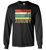 Queens are born in August vintage T shirt, birthday's gift tee for women