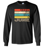 Queens are born in June vintage T shirt, birthday's gift tee for women