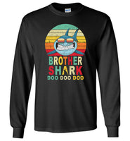 Retro Vintage Brother Shark doo doo doo T-shirt, tee gift for brother
