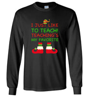 Teacher ELF funny christmas t shirt