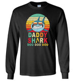 Retro-Vintage-Daddy-Shark-doo-doo-doo-T-shirt,papa, dad, father's day gift tee