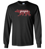 Red Plaid Papa Bear Matching Buffalo Family Pajama T-Shirt