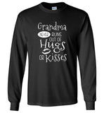 Grandma never runs out of hugs or kisses tee shirt