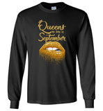 Queens are born in September birthday gift tee shirt hoodie