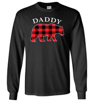 Red Plaid Daddy Bear Matching Buffalo Family Pajama T Shirt