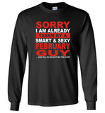 I taken by smart sexy february guy, birthday's gift tee for men