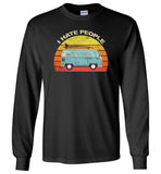 Car camping I hate people, funny camping tee shirts