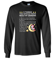 5 things you should know about my crazy grandma loves me moon back has anger issues unicorn tee shirt