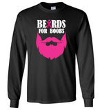 Beards for boobs cancer pink ribbon Tee shirt