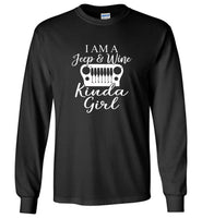 I am a jeep and wine kinda girl tee shirt hoodie