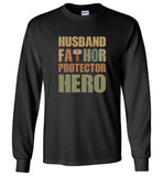 Husband fathor protector hero dad father's gift tee shirt
