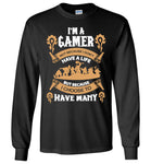 Gamer - I choose to have many lives t shirt