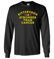 Pittsburgh is stronger than cancer pink ribbon t shirt