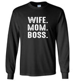 Wife mom boss mother's day gift tee shirt