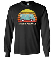 Funny camping tee shirt, Car camping I hate people T-shirt