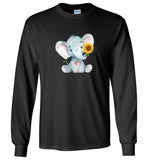 Baby elephant sunflower tee shirt hoodie