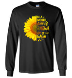 In a world full of grandmas be a gaga sunflower tee shirt