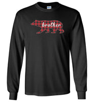 Red Plaid Brother Bear Matching Buffalo Family Pajama T-Shirt