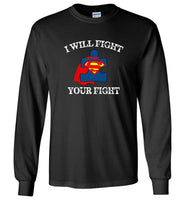 I will Fight Your Fight- Autism Awareness Tee Shirt Hoodie