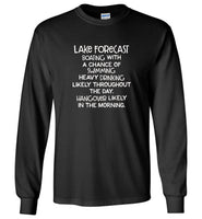 Lake forecast boating with chance swimming heavy drinking likely throught the day tee shirt
