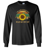 I am blunt because god rolled me that way vintage retro sunflower tee shirt hoodie