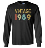 Vintage 1989 T-shirt, 30 birthday gift tee