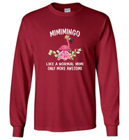Mimimingo like a normal mimi but more awesome flamingo mother's day gift tee shirts