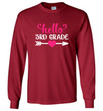 Hello 3rd grade back to school tee shirt hoodies