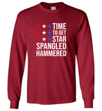 Time to get star spangled hammered tee shirt hoodie