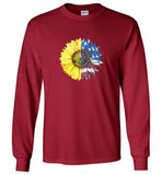 Sunflower American flag 4th of July tee shirt hoodie