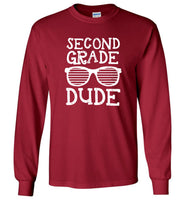 Second grade dude back to school sunglass tee shrit hoodie