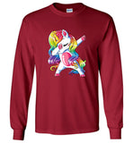 Dabbing unicorn tee shirt hoodie