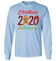 Christmas 2020 Cookie Gingerbread Xmas Plaid Gift For Brother Family T Shirt