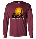 Witch pumpkin broom bat halloween t shirt gift