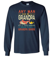 Someone special man to be a grandpa shark T shirt, gift tee for grandpa