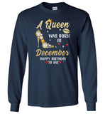A Queen was born in December T shirt, birthday's gift shirt