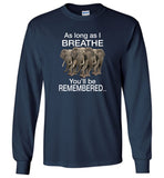 Elephants as long as I breathe you'll remembered Tee shirt