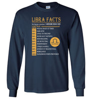 Libra facts serving per container 1 awesome zodiac sign Tee shirt