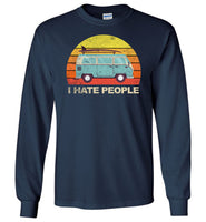 Funny camping tee shirt, Car camping I hate people T-shirt