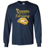 Queens are born in February T shirt, birthday gift shirt for women