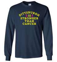 Pittsburgh is stronger than cancer pink ribbon t shirt