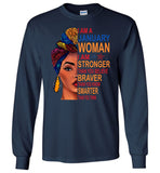 January woman I am Stronger, braver, smarter than you think T shirt, birthday gift tee