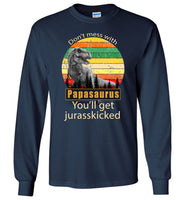 Don't mess with Papasaurus you'll get jurasskicked shirt
