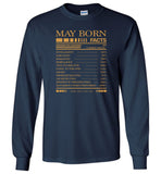 May born facts servings per container, born in May T-shirt, birthday gift tee