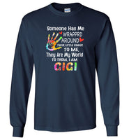 Someone has wrapped around their little finger to me they are my world, to them i am gigi tee shirts