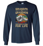 Grandpa and grandson partners in crime for life father's day gift vintage Tee shirt